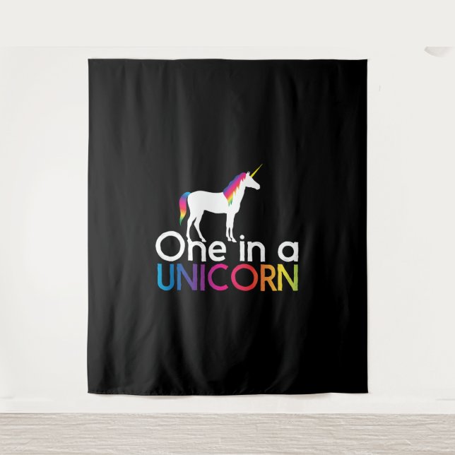 One in a unicorn tapestry (Front)