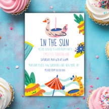One in in the sun first birthday pool