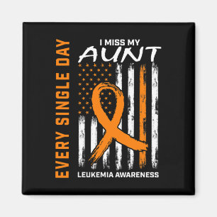 One In Memory Of Aunt Leukaemia Awareness American Magnet