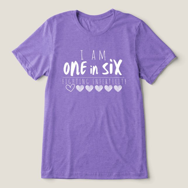 One in Six_BFA_white Tri-Blend Shirt (Design Front)