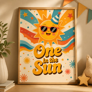 One in the Sun Birthday Poster
