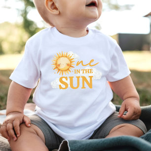 One in the Sun Guest of Honour 1st Birthday Baby T-Shirt