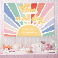 One In The Sun Sunshine 1st Birthday Muted Rainbow