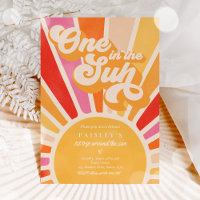 One In The Sun Sunshine 1st Birthday Pink Rainbow