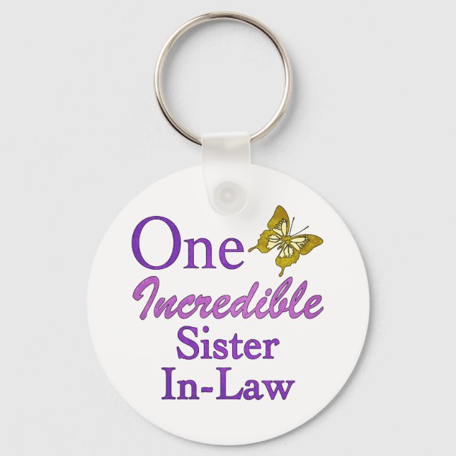 One Incredible Sister-In-Law Key Ring (Front)