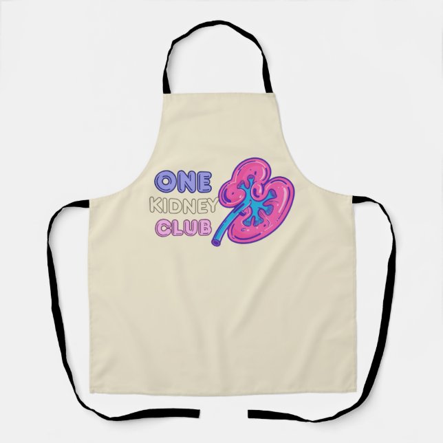 ONE KIDNEY CLUB, KIDNEY Transplant Apron (Front)