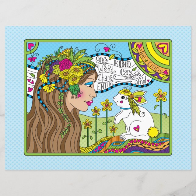 One Kind Word_Flat Paper Sheet 11" x 8.5" (Front)