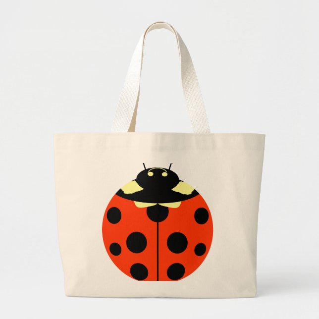 One ladybug large tote bag (Front)