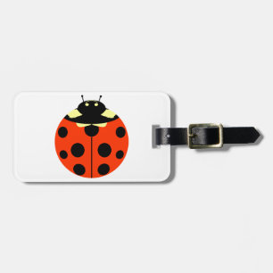 One ladybug luggage tag