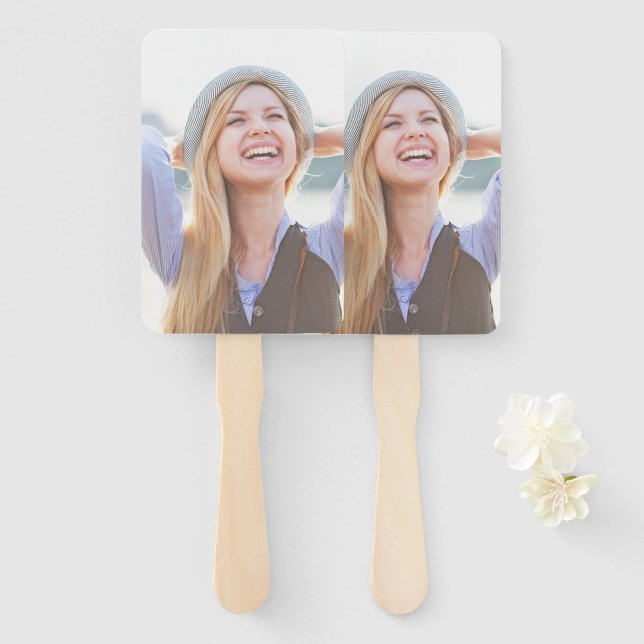One Large Photo Template Graduation Ceremony Hand Fan (Front and Back)