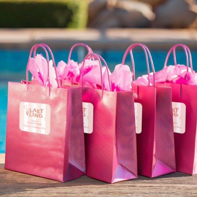 One Last Fling Bachelorette Square Sticker (Creator Uploaded)