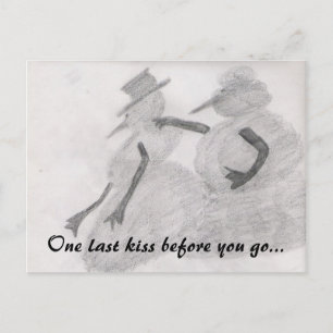one last kiss postcard