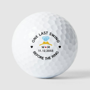 One Last Swing Before the Ring – Bachelor Party Golf Balls