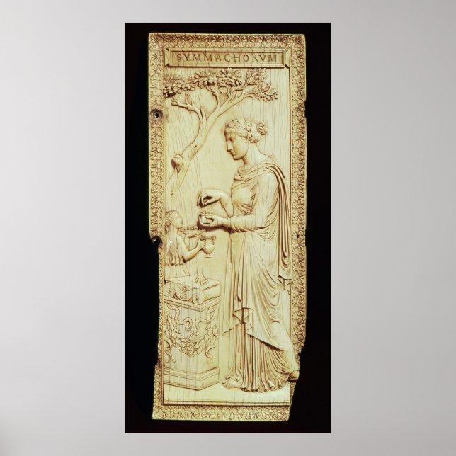 One leaf of the Symmachi Diptych Poster (Front)