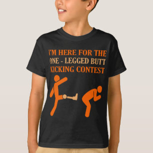 One Legged Contest Funny Amputee Prosthetic Surger T-Shirt