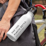 One Less Plastic | Save The Planet Eco Modern<br><div class="desc">Simple,  stylish "One less plastic bottle" & "#savetheplanet" custom quote art design in modern minimalist typography. The perfect gift or accessory to spread awareness of environmental issues.  #environment #sustainability #climatechange #ecofriendly #savetheplanet #zerowaste #earth #sustainable #gogreen #recycle #eco #plasticfree #environmentallyfriendly #sustainableliving #globalwarming #climate #pollution #reuse #conservation</div>