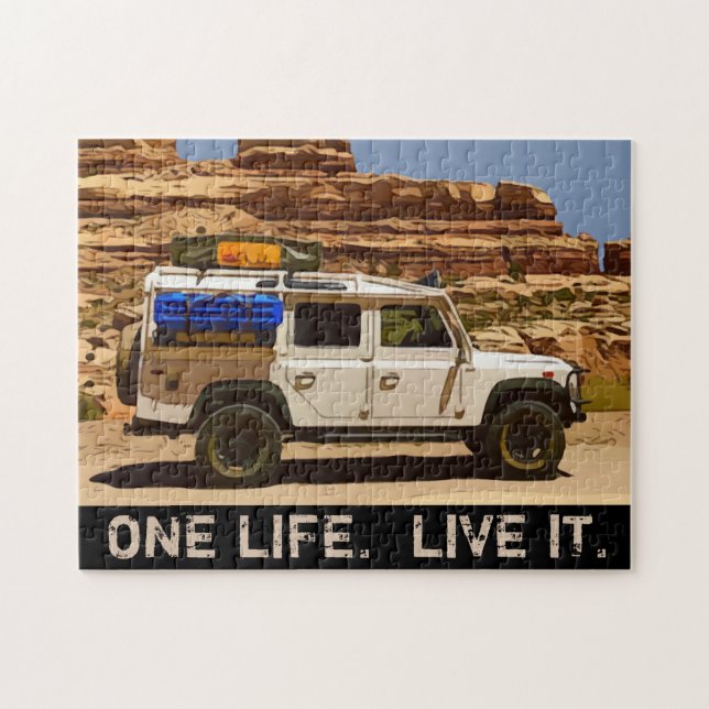 ONE LIFE.  LIVE IT. JIGSAW PUZZLE (Horizontal)