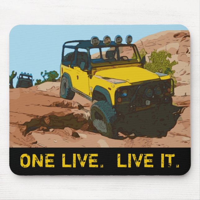 ONE LIFE.  LIVE IT. MOUSE PAD (Front)