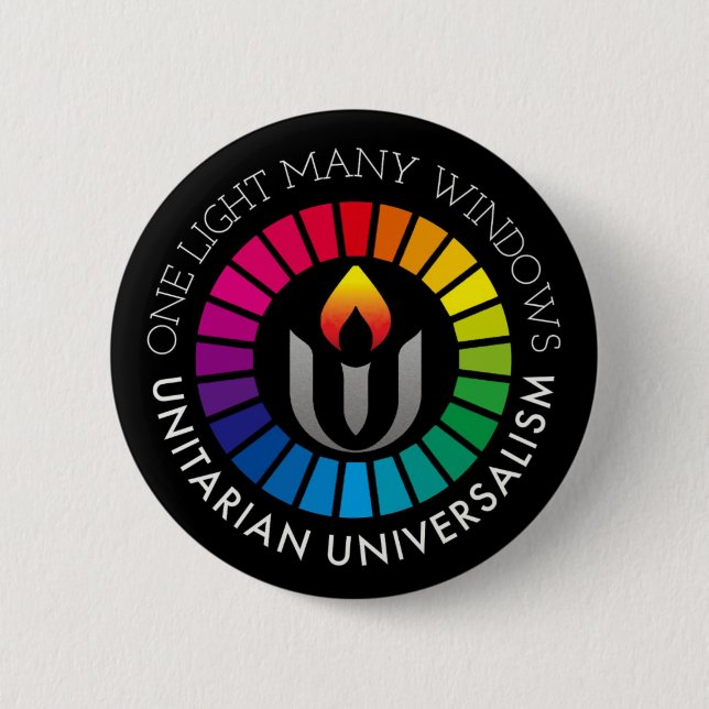 One light many windows Unitarian Universalism 6 Cm Round Badge (Front)