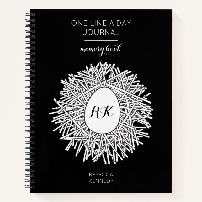 One Line a Day Journal Memory Daily Reflections (Front)