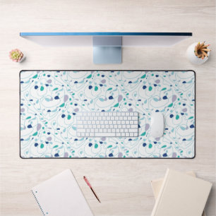One Line Pattern Line Art Desk Mat