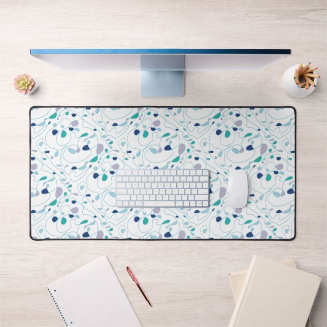 One Line Pattern Line Art Desk Mat (Office 1)