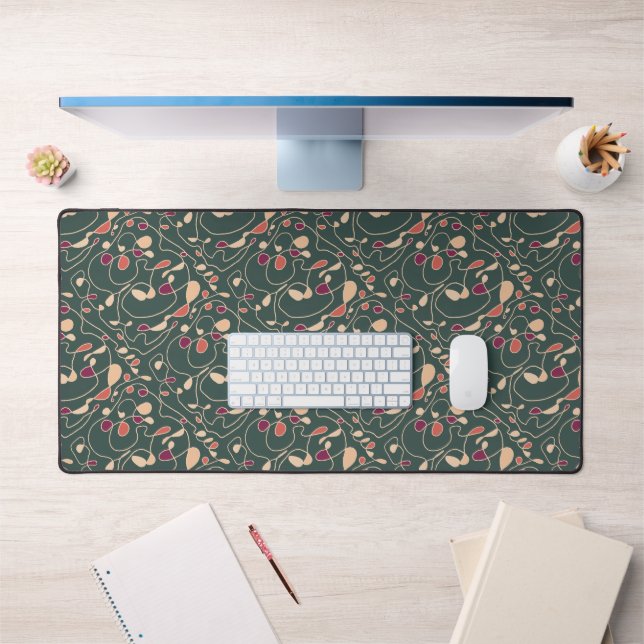 One Line Pattern Line Art Desk Mat (Office 1)