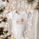 One little Cookie Christmas blue boy 1st birthday Baby Bodysuit<br><div class="desc">One little Cookie Christmas blue boy 1st birthday Baby Bodysuit 
Matching items available.</div>