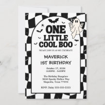 One Little Cool Boo Halloween 1st Birthday
