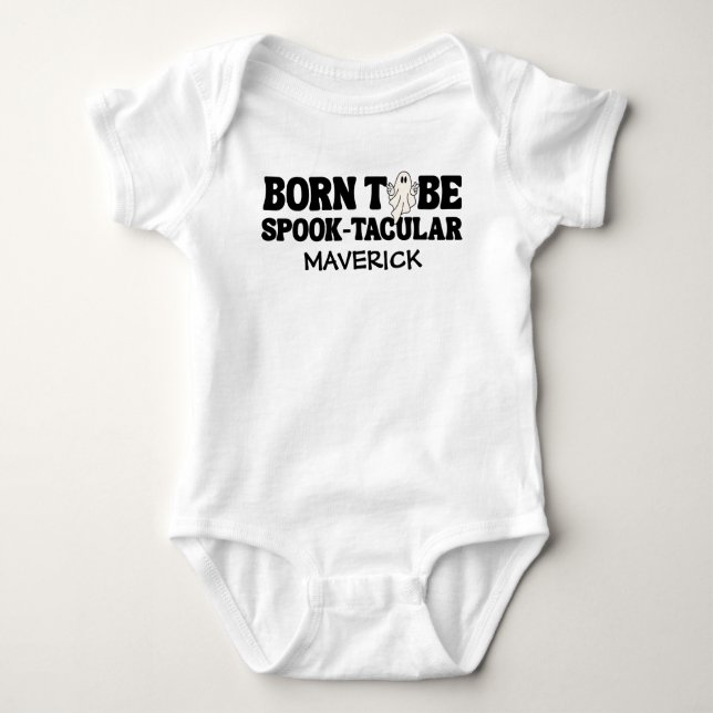 One Little Cool Boo Halloween  Baby Bodysuit (Front)