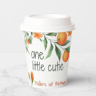 One Little Cutie 1st First Birthday Paper Cups