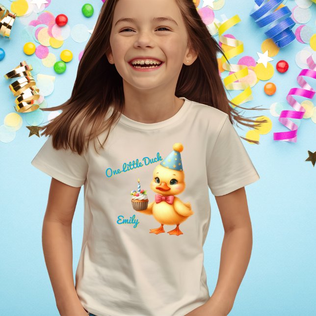 One Little Duck Cute Birthday Gift Baby T-Shirt (Creator Uploaded)