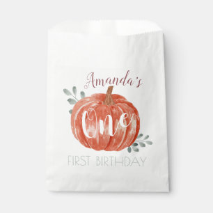 One Little Pumpkin 1st Birthday Favour Bags