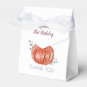 One Little Pumpkin 1st Birthday Favour Box