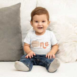 One Little Pumpkin First Birthday Shirt