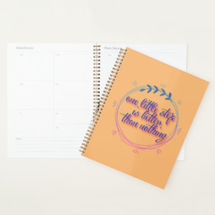 one little step better than nothing   planner
