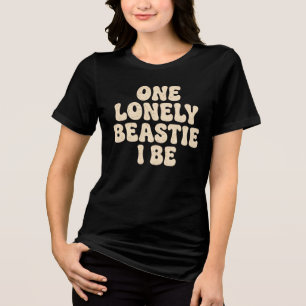 One Lonely Beastie Be Vintage 70s 80s Style Rétro Tri-Blend Shirt