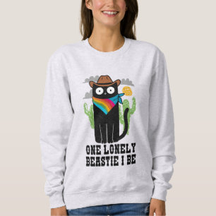 One Lonely Beastie I Be - Cowboy Cat Sweatshirt
