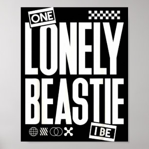 One Lonely Ie I Be Funny Quote Sarcastic Retro Hum Poster