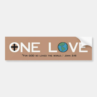 One Love Bumper Sticker
