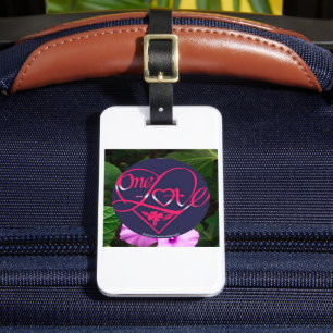  One Love & I LOVE U      Luggage Tag