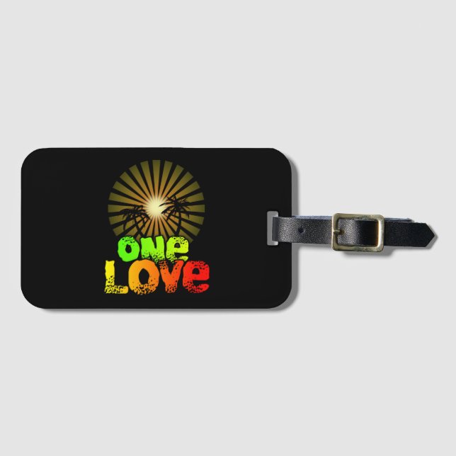 One love Jamaica Luggage Tag (Front Horizontal)