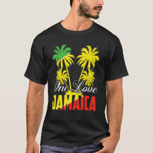 One Love Jamaica Rasta Reggae Music Caribbean Pri T-Shirt
