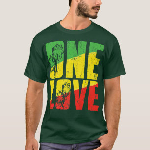 One Love Jamaica T Shirt Rasta Reggae Music Caribb