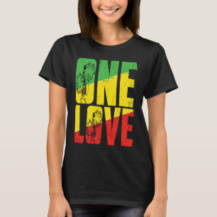 One Love Jamaica Vacation Jamaican Reggae Music Ca T-Shirt
