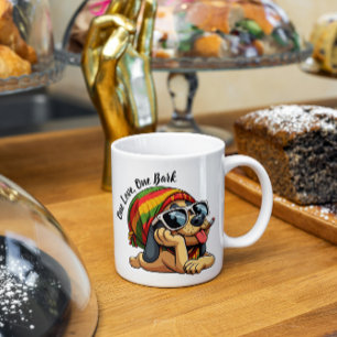 One Love One Bark Funny Dog Two-Tone Coffee Mug