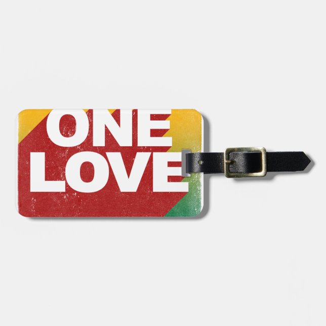 One Love Poster Luggage Tag (Front Horizontal)