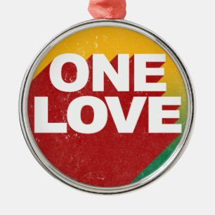 One Love Poster Metal Tree Decoration