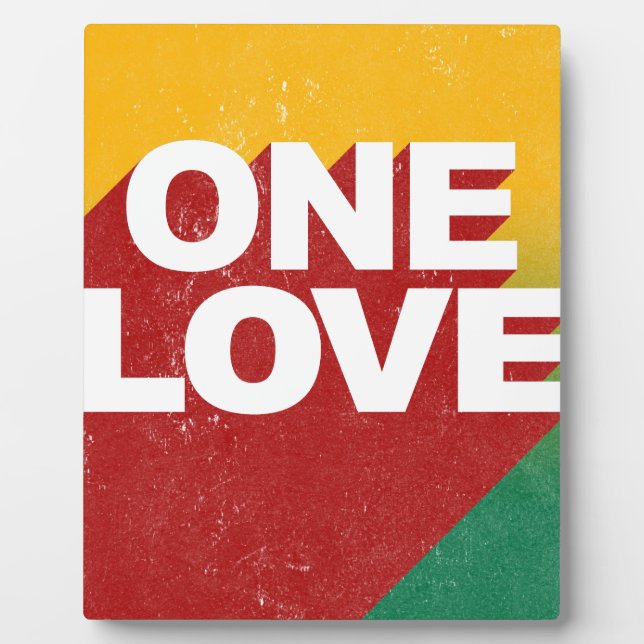 One Love Poster Plaque (Front)