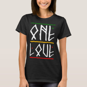 One Love Rasta Colours Reggae T-Shirt